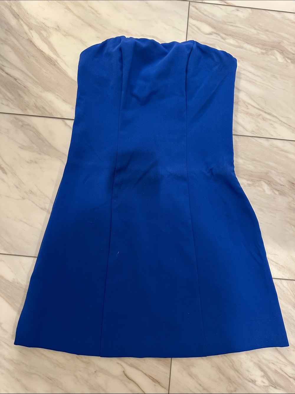 a new day Strapless Cobalt Blue Dress